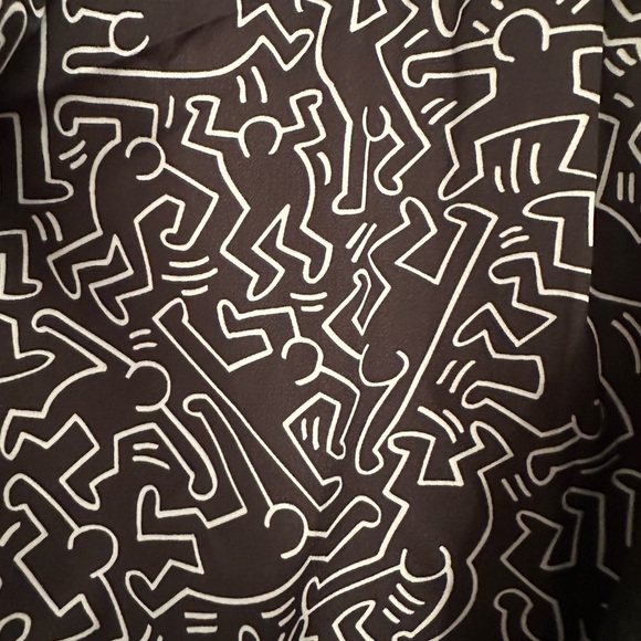 Alice + Olivia x Keith Haring Black Leather Jacket - Picture 3 of 8